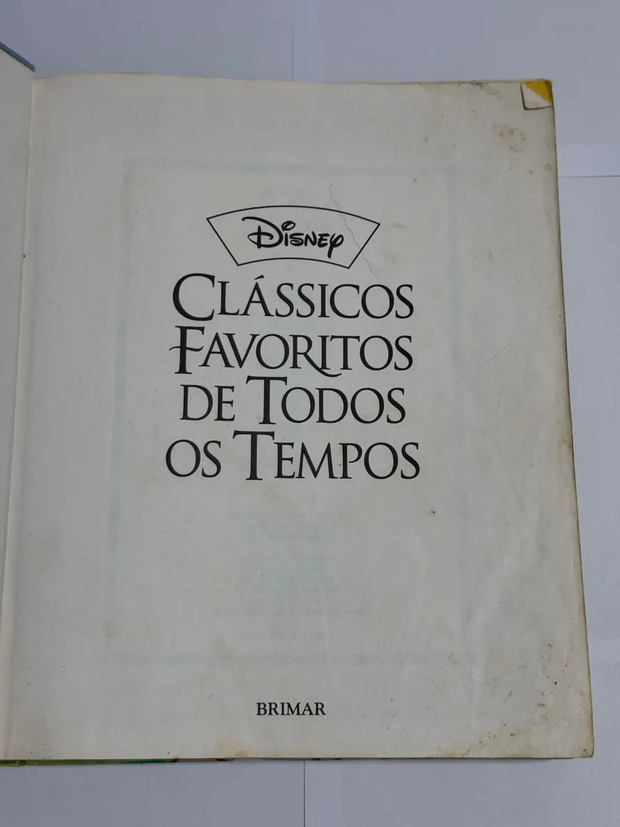 Livro Disney Clássicos Favoritos De Todos Os Tempos 1998 Eua