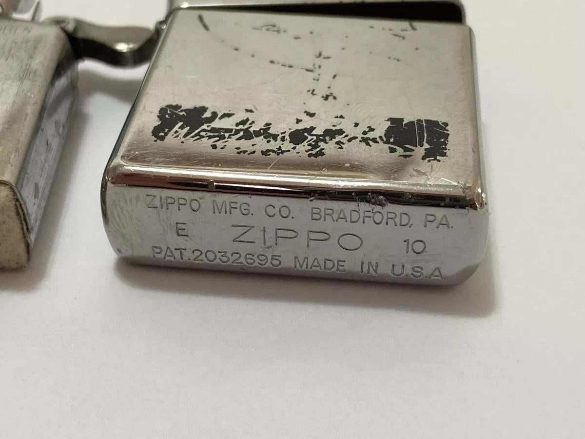 Isqueiro Antigo Zippo Usa Prata 2032695 Windproof Lady