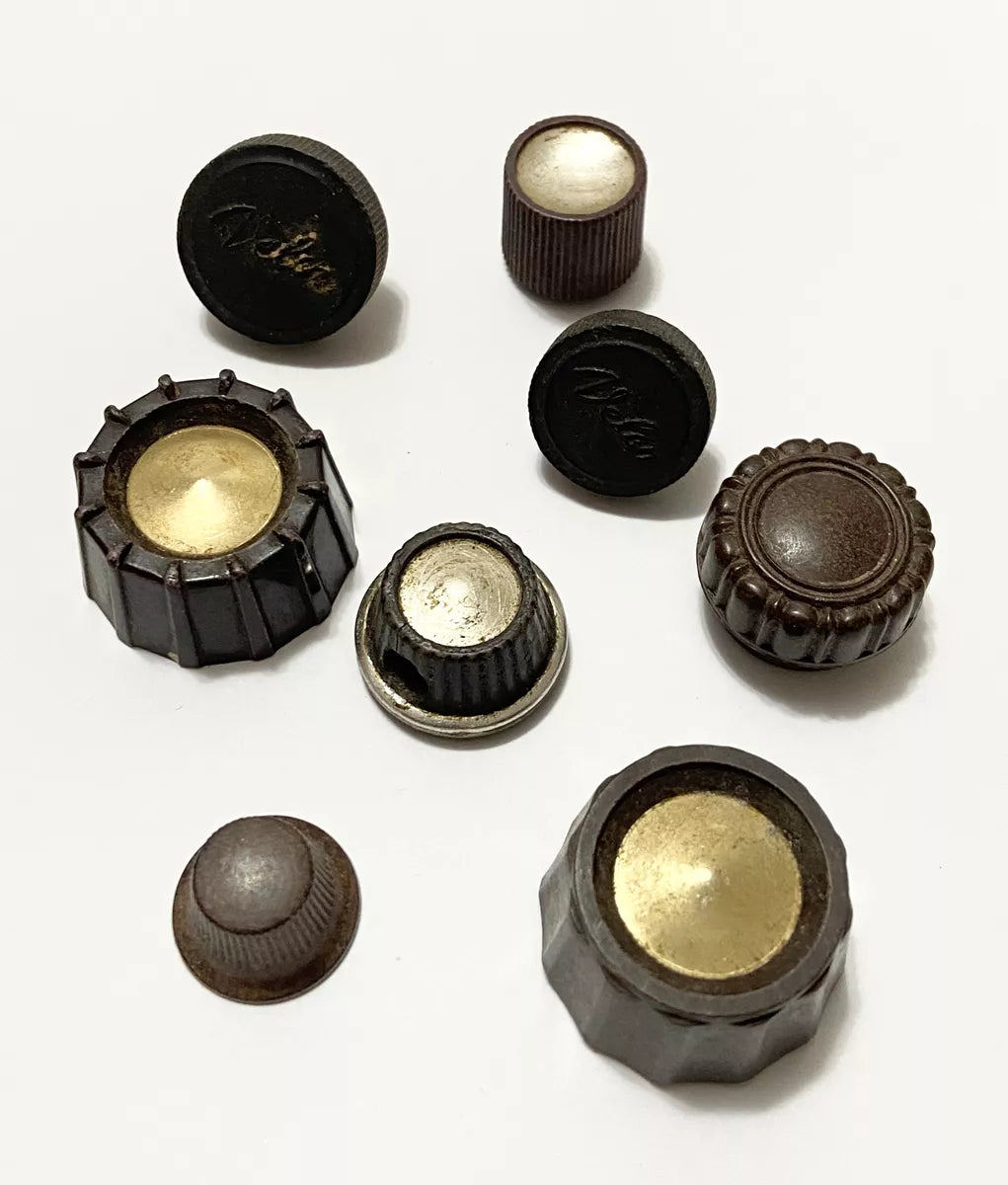 Lote Botões Knobs Radio Som Antigo