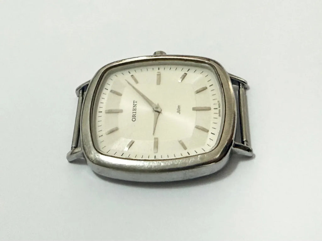 Relógio Orient Antigo Quadrado Inox 30m Gbscs 001 Zfm-195