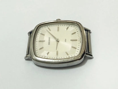 Relógio Orient Antigo Quadrado Inox 30m Gbscs 001 Zfm-195