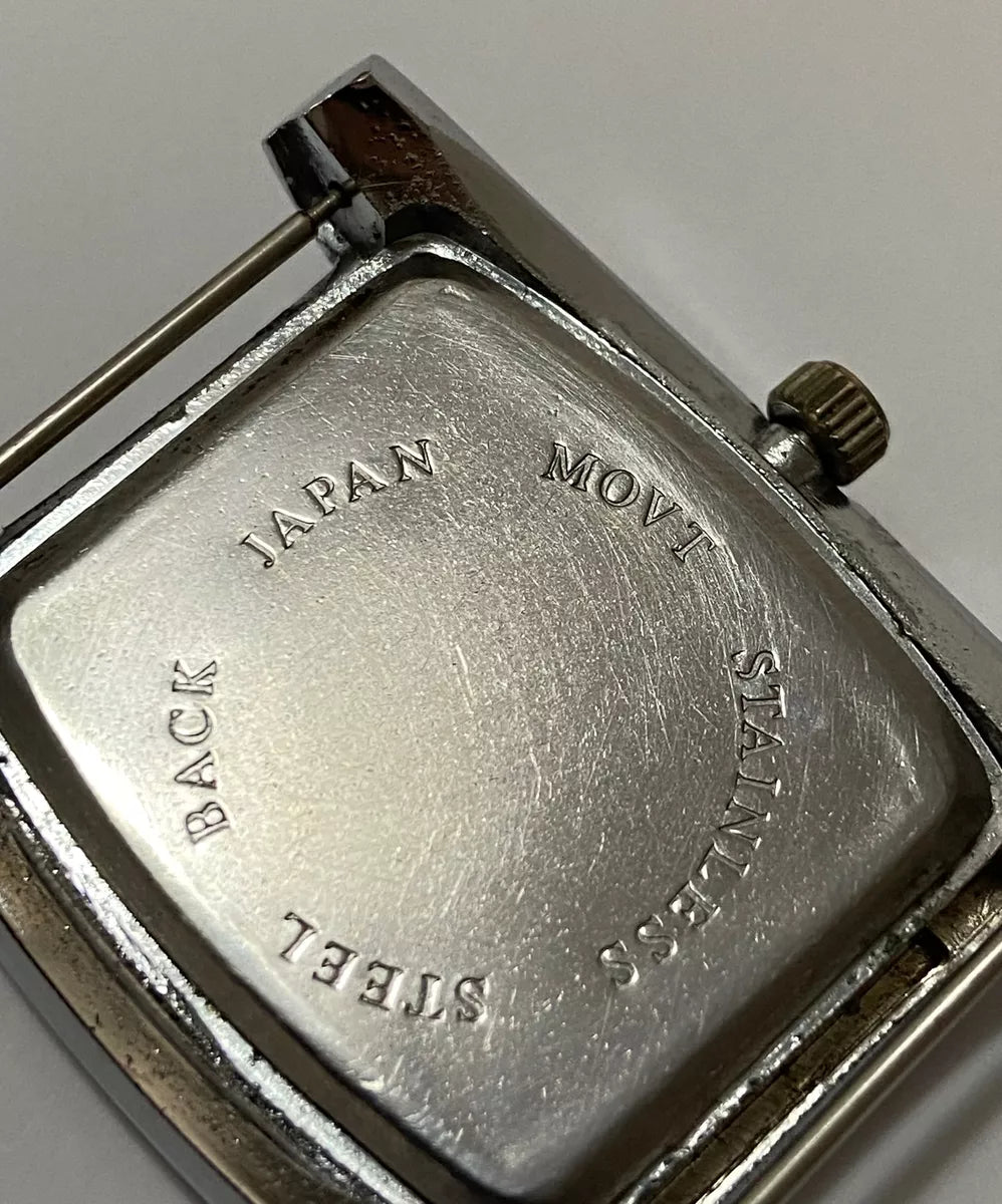 Relógio Antigo Adidas Quartz Prata Japan Movt Prata Quadrado Prateado