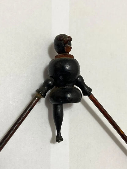 Brinquedo Antigo - Saci Em Jacarandá Medindo 22 Cm