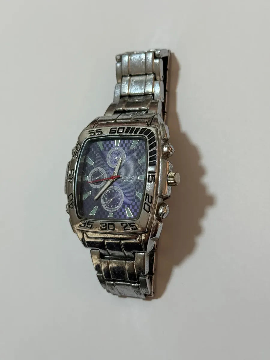 Relógio Geneva Platinum Cronógrafo Japan Movt Aço