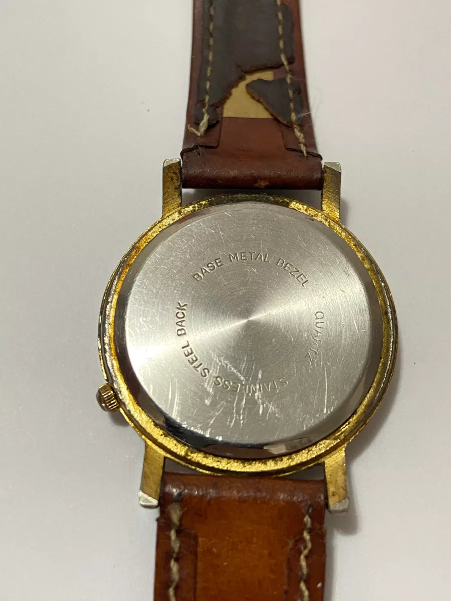 Relógio Antigo St Bernard Quartz Hong Kong Marrom