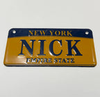 Placa Decorativa New York Nick Metal Relevo Antiga 15,5cm