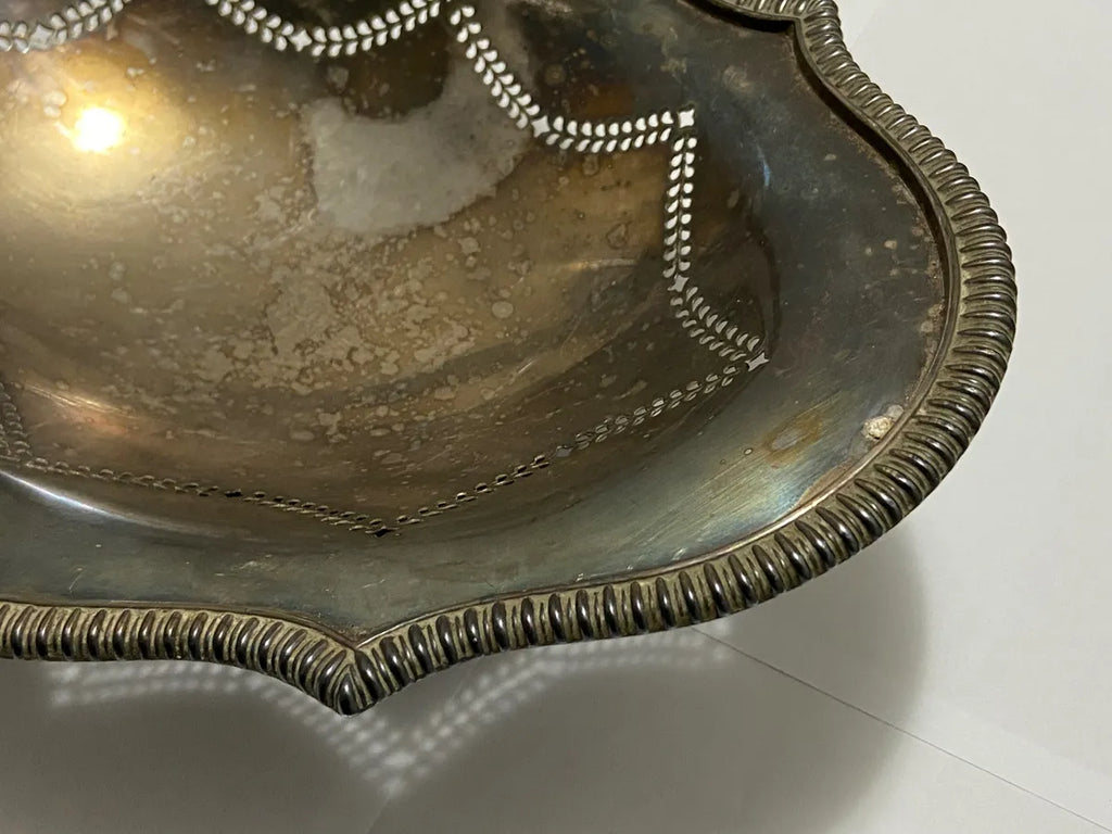 Cesta Antiga Mappin & Webb Ltd Princes Plate Prata
