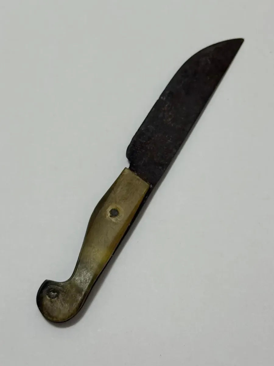 Faca Antiga Cabo Chifre Bovino Guampa Rústica