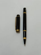 Caneta Antiga Waterman Preta Com Dourado Made In France Preta E Dourada