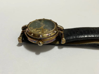 Relógio Antigo Relic Japan Zr-73511 Dourado