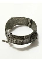 Bracelete Antigo Oriental Trabalhado Camelos E Mão Hamsá