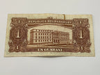 Cédula Antiga 1952 Paraguai 1 Guarani Assinada