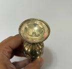 Vaso Miniatura Antigo Em Metal Prateado 15cm