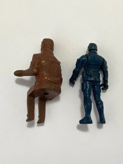 2 Bonecos Antigos - Piloto E Soldado Verde