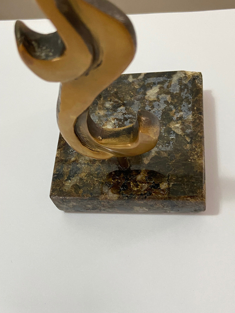 Escultura Abstrata Assinada - Signe Möbus - Com Certificado Dourado