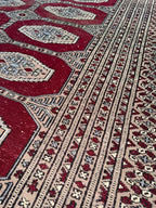 Tapete Bokhara Antigo De Lã Feito À Mão 350x250cm