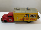 Caminhão De Lata Antigo Horse Van Eight Japan C/ Cavalos