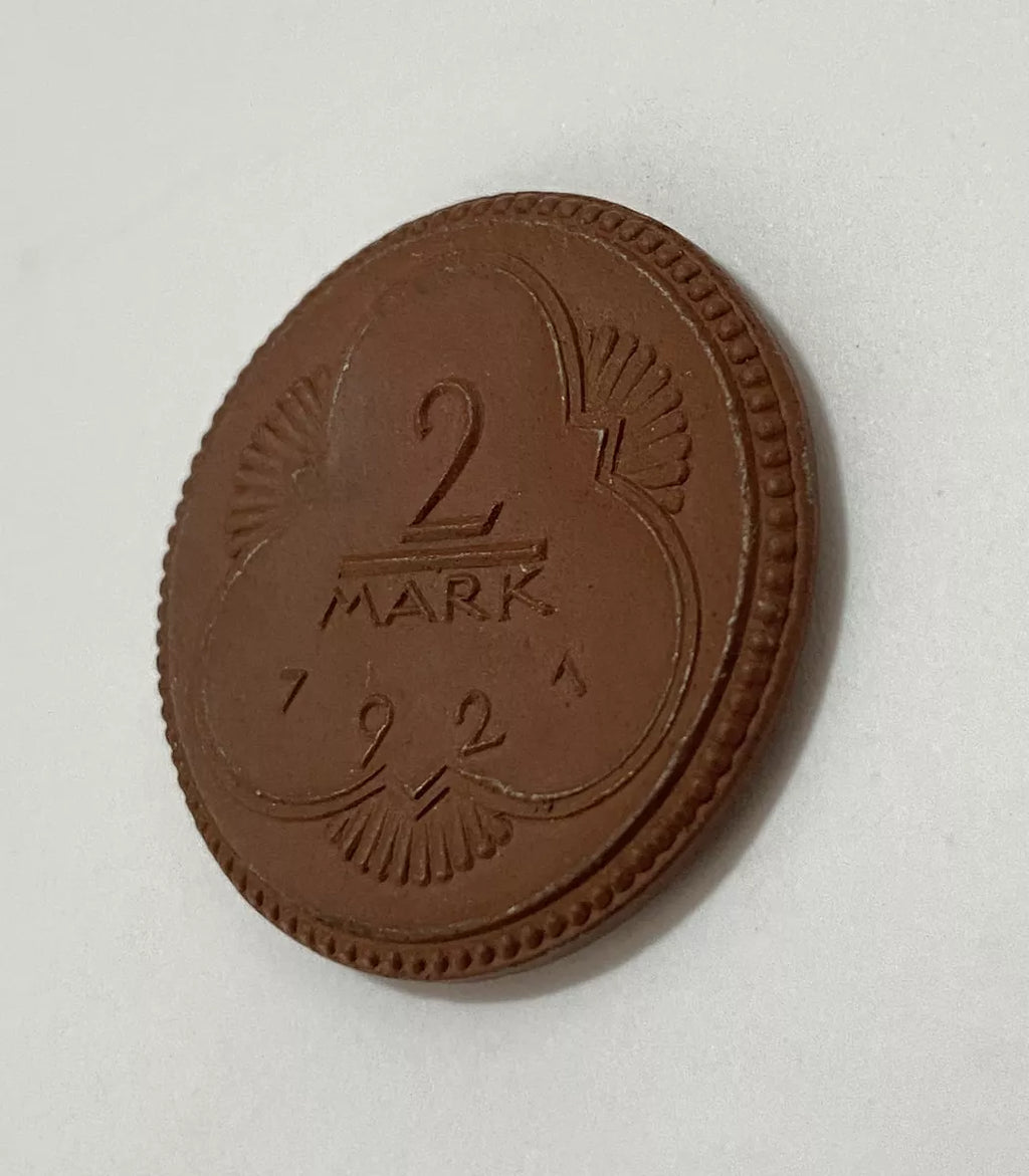 Moeda Antiga Alemanha 1921 2 Mark Stadt Altenburg Porcelana