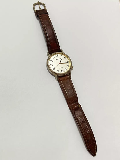 Relógio Antigo St Bernard Quartz Hong Kong Marrom