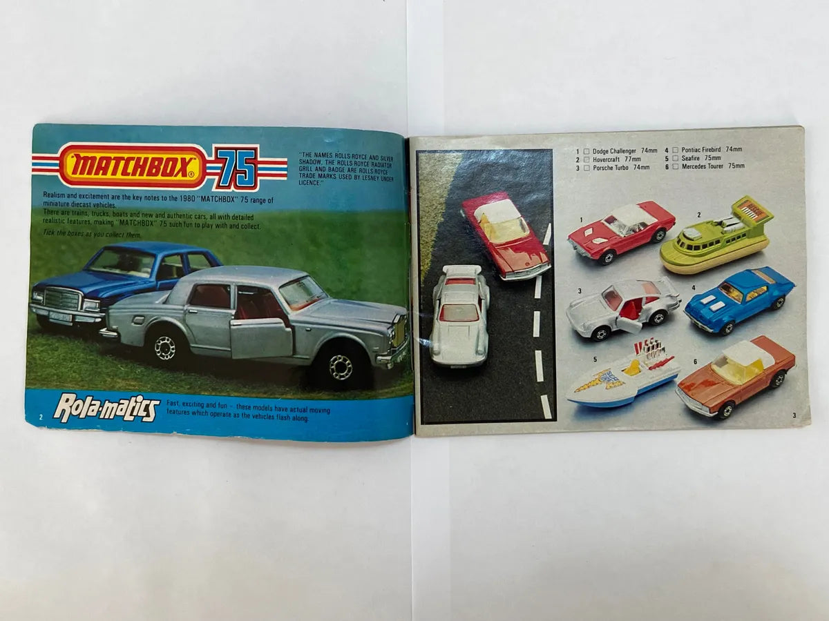 Catálogos Antigos Matchbox Originais 1978, 1979/80 E 1980/81