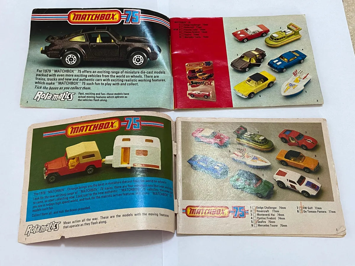Catálogos Antigos Matchbox Originais 1978, 1979/80 E 1980/81