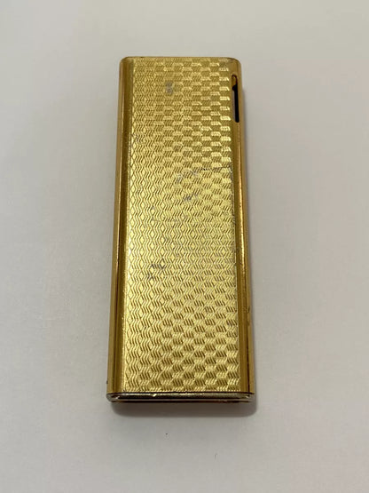 Isqueiro Antigo Japonês Riena Japan Dourado Brasão Leões