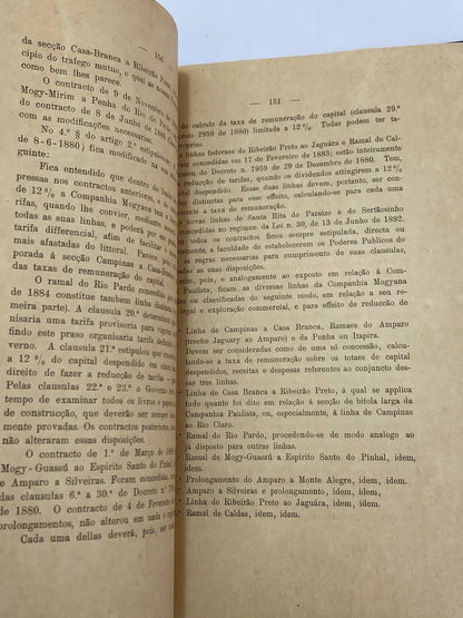 Livro Antigo A Reforma Das Tarifas Ferroviárias Sp 1901 Raro