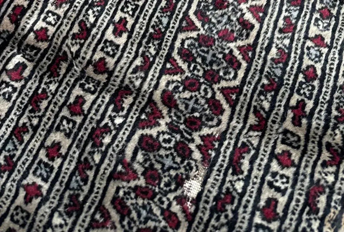 Tapete Bokhara Antigo De Lã Feito À Mão 350x250cm