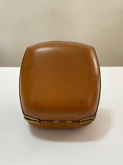 Relógio Despertador Antigo Alemão Landau West Germany Dourado