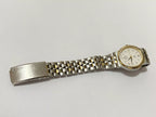 Relógio Antigo Seiko Day Date Quartz Japan Dourado E Prata