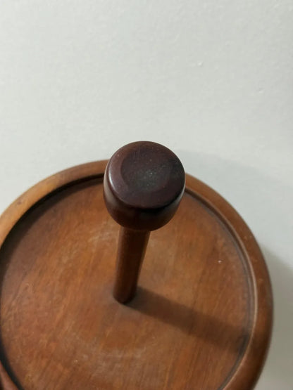 Antigo Porta Temperos Em Madeira Mogno Com Vidros