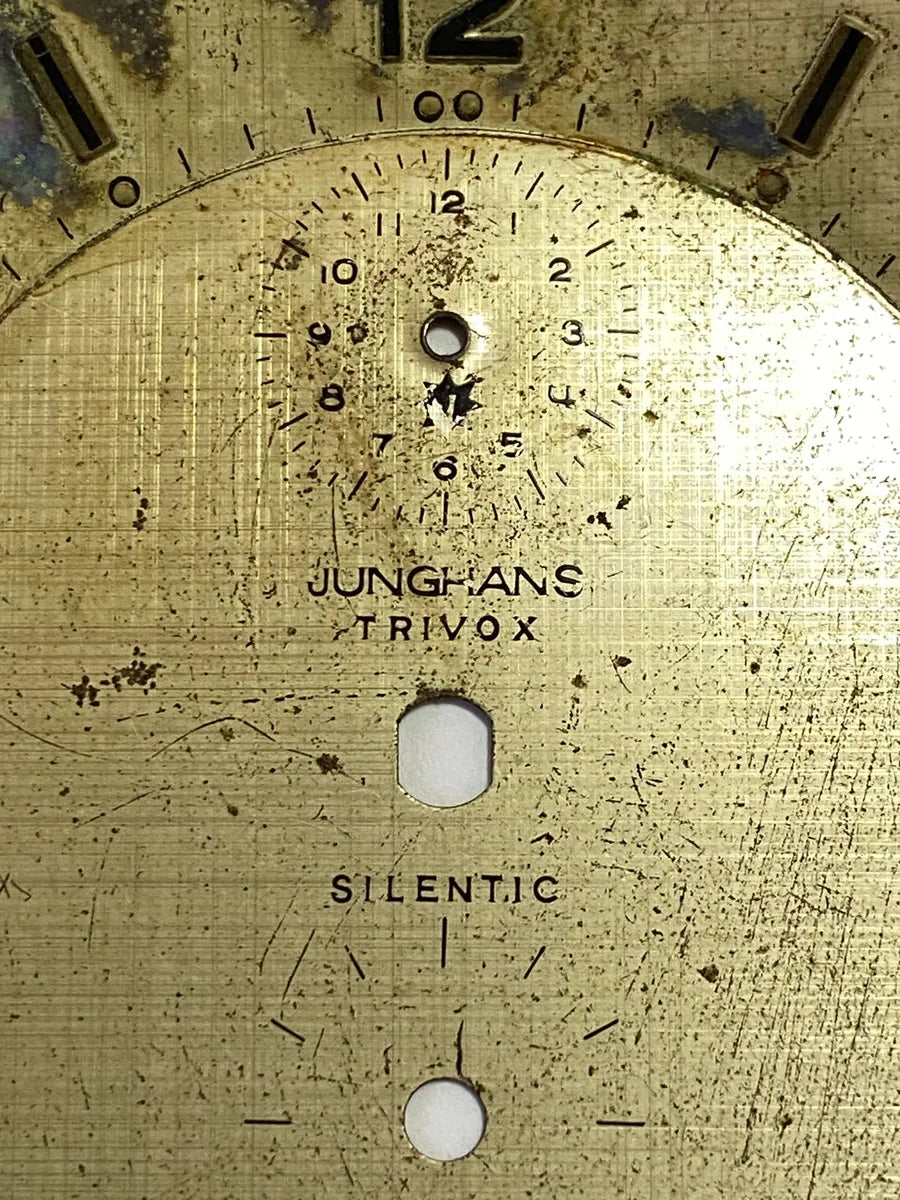 Mostrador Relógio Antigo Junghans Trivox Silentic
