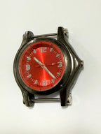 Relógio Suíço Antigo Swiss Made - Mostrador Vermelho
