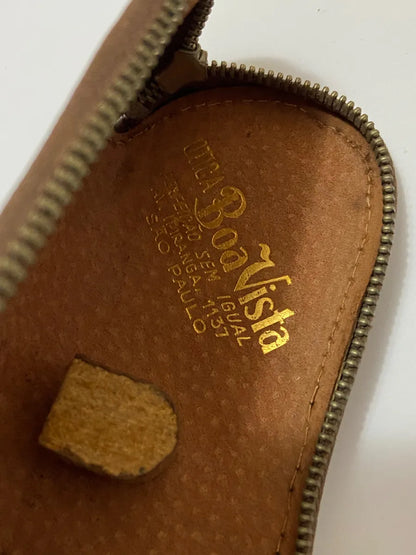 Estojo Antigo Couro Jacaré Raro Déc. 50