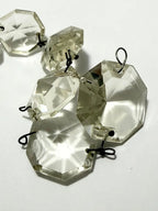 Cristais Lapidados Octogonais Diamante Para Lustre Antigo
