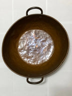Caldeirão Antigo Em Cobre Com Alças 49cm
