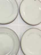 Pratos Porcelana Schmidt Classic 27cm (5pçs) Antigos Branco