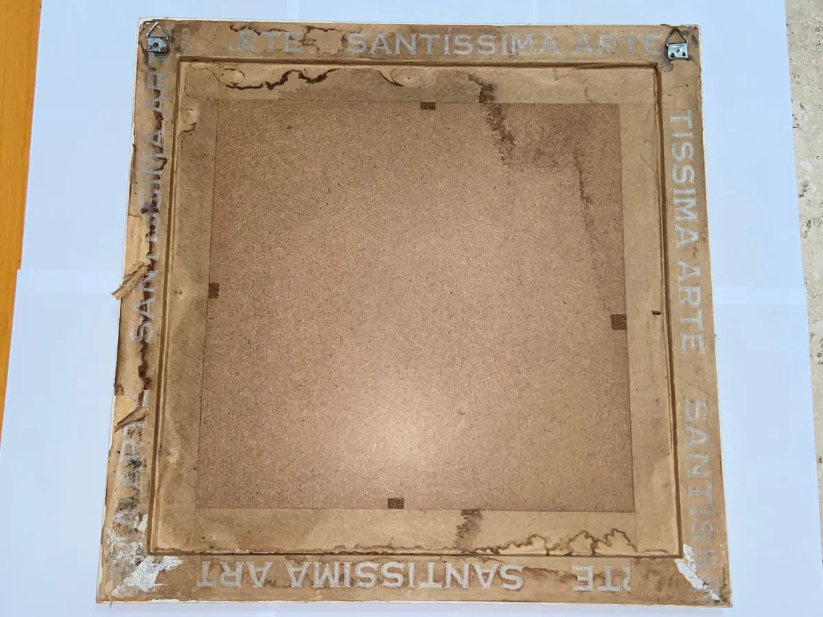 Quadro Abstrato Skyline Com Moldura Branca Colorido