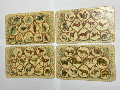 Cartelas Antigas Alemãs J.w.s. S Bavaria Animais E Insetos