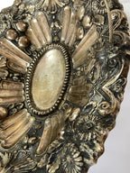 Cesta Fruteira Antiga em Prata portuguesa Contrastada Águia