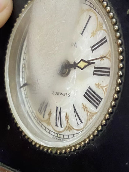 Relógio de Mesa Antigo Alemão Germany Jewels