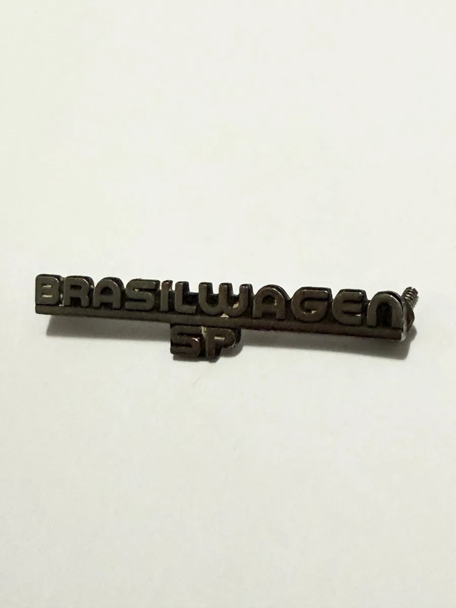 Emblema Antigo Brasilwagen Sp Para Carro Vw Original