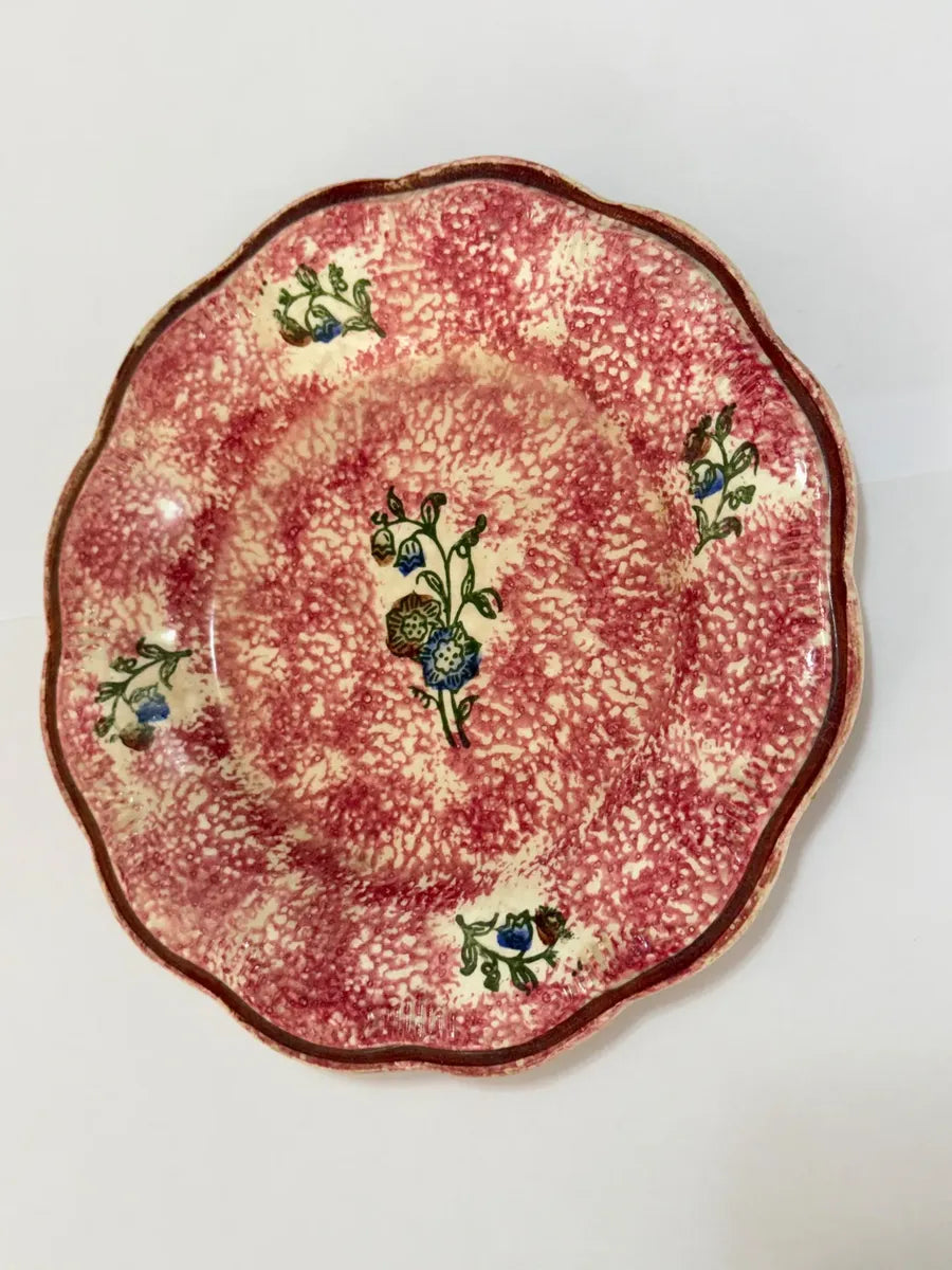 Prato Antigo Itabrasil São Caetano Faiança Floral 18cm