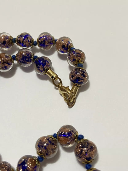 Colar Antigo Em Vidro Murano Glass Original Venezia Itália