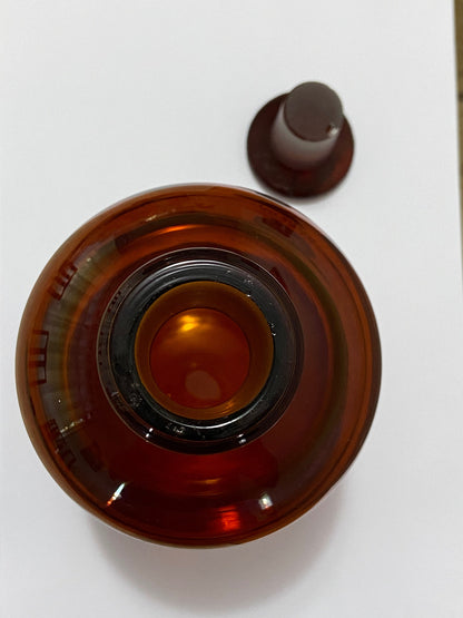 Antigo Frasco De Vidro De Farmácia Âmbar Marca Pyrex 1000ml