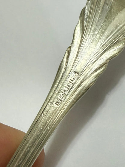 Colher Antiga Prata Europeia Com Marca