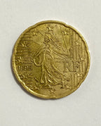 Moeda Antiga 20 Euro Cent 1999 França