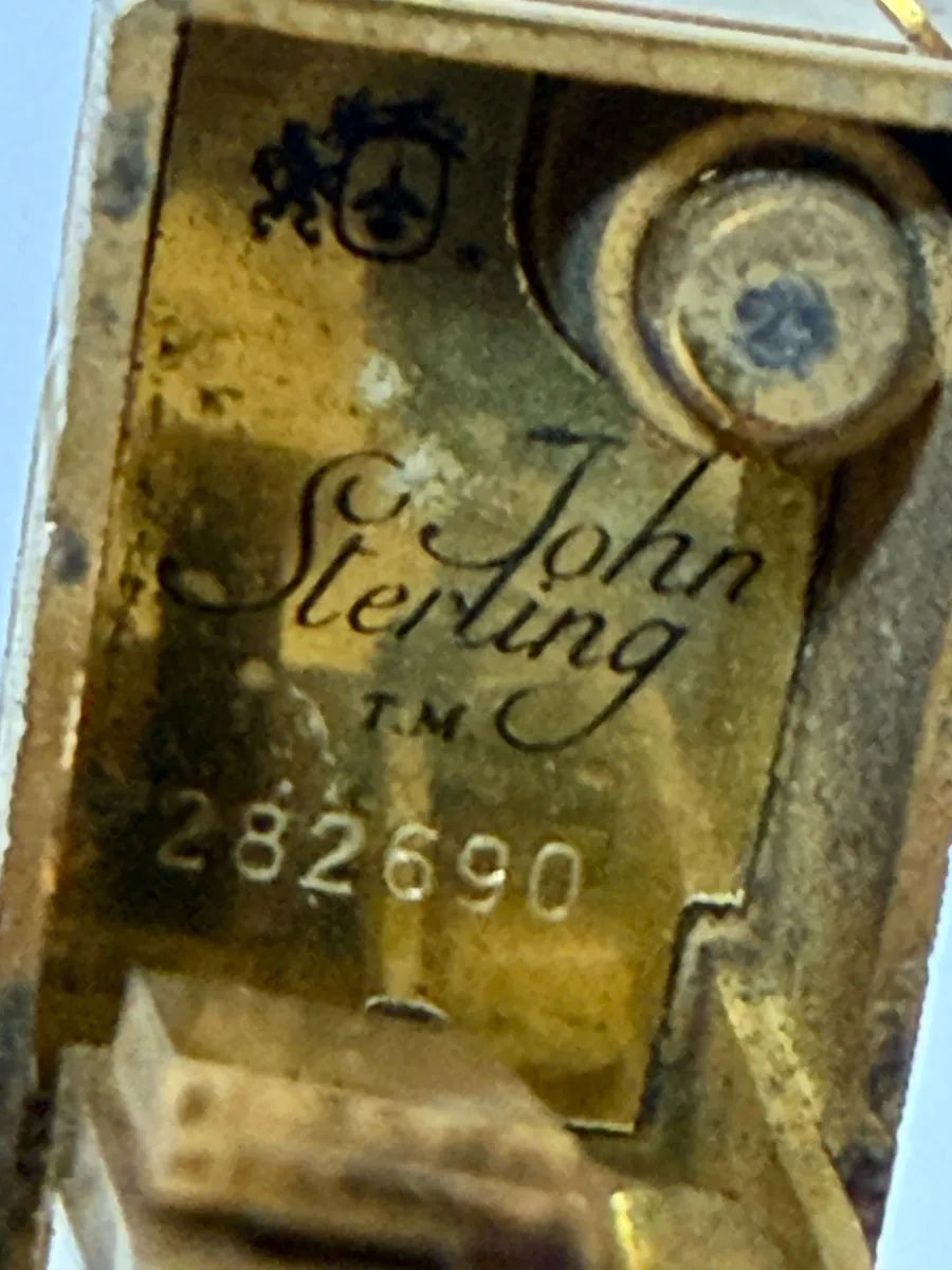 Isqueiro Antigo Colibri John Sterling Dourado Original