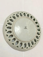 Prato Antigo Schmidt Porcelana Decorado 19,5cm Verde