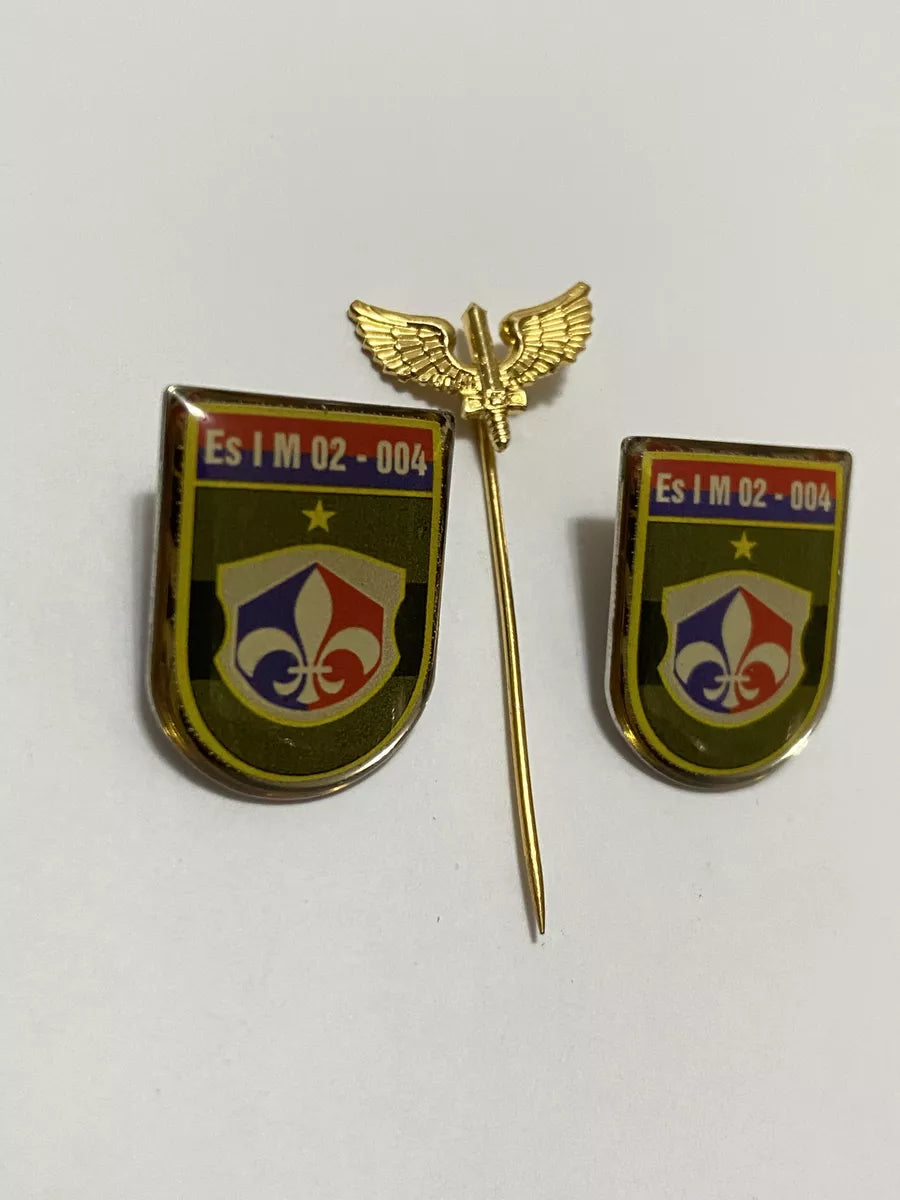 Antigo Broche Pin Exército Militar Esim Dourado